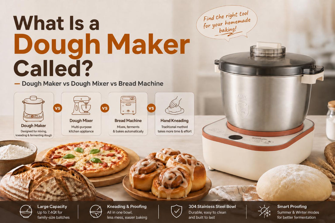What Is a Dough Maker Called? Dough Maker vs Dough Mixer vs Bread Machine