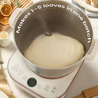 EkitLife dough maker large bowl makes 1-5 loaves per batch