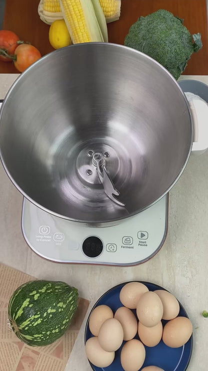 EkitLife Electric Dough Maker - 7.4Qt 2-in-1 Kneading & Fermentation Mixer